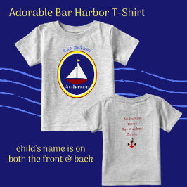Bar Harbour Maine Cute Sailboat met kindnaam