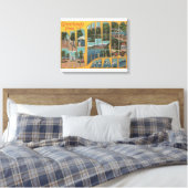 Bar Harbour, Maine - Grote Letter-scènes Canvas Afdruk (Insitu (Slaapkamer))