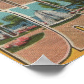 Bar Harbour, Maine - Grote Letter-scènes Poster (Hoek)