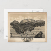 Bar Harbour, Maine in 1886 Briefkaart (Voorkant / Achterkant)