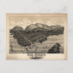 Bar Harbour, Maine in 1886 Briefkaart