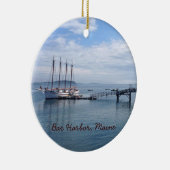 Bar Harbour, Maine Keramisch Ornament (Rechts)