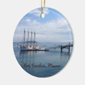 Bar Harbour, Maine Keramisch Ornament (Links)