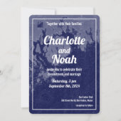 Bar Harbour Maine  Map Wedding Invitation Kaart (Voorkant)