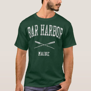 Bar Harbour Maine ME Nautical Sports Design T-shirt