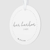 Bar Harbour Maine ME Travel United States Simple Ornament (voorkant)