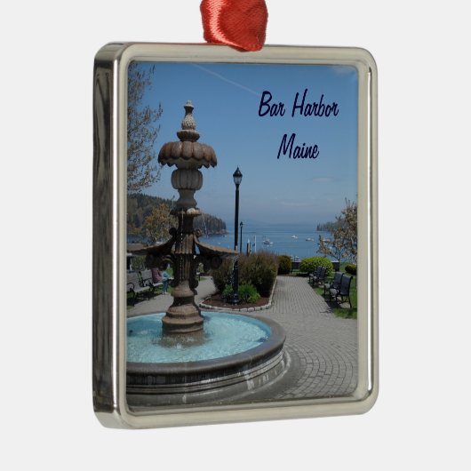 Bar Harbour, Maine Metalen Ornament (Rechts)