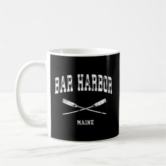 Bar Harbour Maine Nautical Crossed Oars Koffiemok