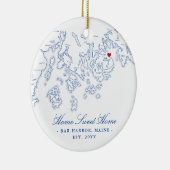 Bar Harbour Maine Ornament - Home Sweet Home (Rechts)