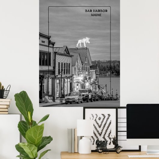 Bar Harbour, Maine Poster (Thuiskantoor)