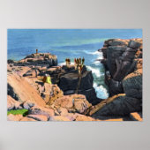Bar Harbour Maine Thunder Hole Poster (Voorkant)