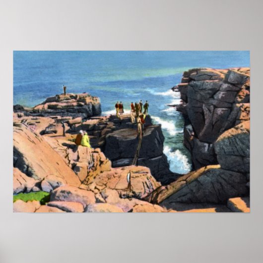 Bar Harbour Maine Thunder Hole Poster (Voorkant)