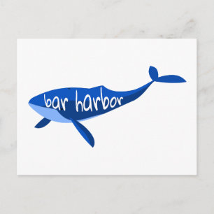 Bar Harbour Maine Whale Briefkaart