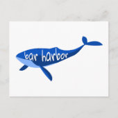 Bar Harbour Maine Whale Briefkaart (Voorkant)
