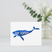 Bar Harbour Maine Whale Briefkaart (Staand voorkant)