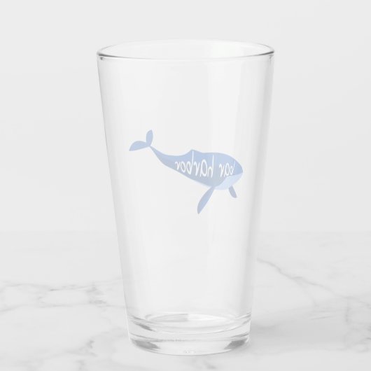Bar Harbour Maine Whale Glas (Achterkant)