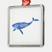 Bar Harbour Maine Whale Metalen Ornament (Links)