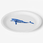 Bar Harbour Maine Whale Papieren Bordje (Gekanteld)