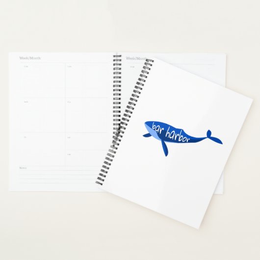 Bar Harbour Maine Whale Planner (Display)