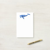 Bar Harbour Maine Whale Post-it® Notes (Op bureau)