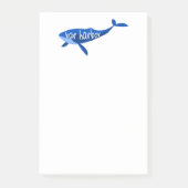 Bar Harbour Maine Whale Post-it® Notes (Voorkant)