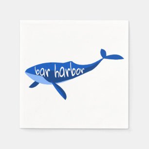 Bar Harbour Maine Whale Servet