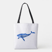 Bar Harbour Maine Whale Tote Bag (Achterkant)
