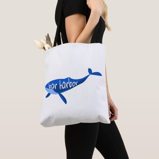 Bar Harbour Maine Whale Tote Bag (Dichtbij)
