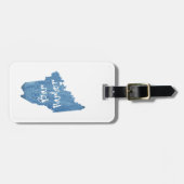 Bar Harbour Maine Wood Grain Bagagelabel (Voorkant horizontaal)