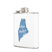 Bar Harbour Maine Wood Grain Heupfles (Links)