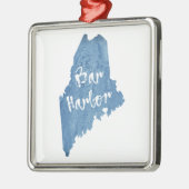 Bar Harbour Maine Wood Grain Metalen Ornament (Links)