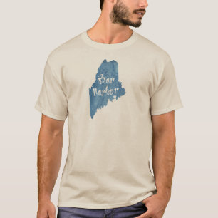 Bar Harbour Maine Wood Grain T-shirt