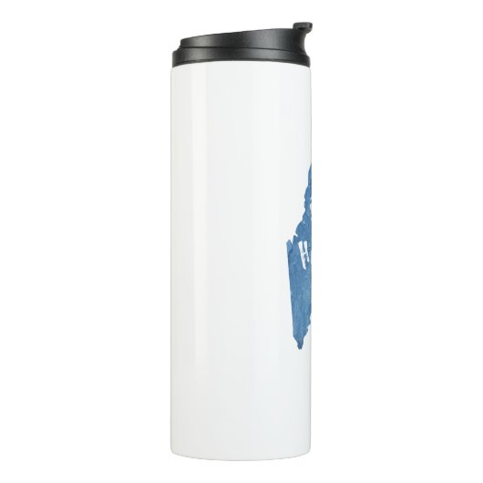 Bar Harbour Maine Wood Grain Thermosbeker (Gedraaid links)