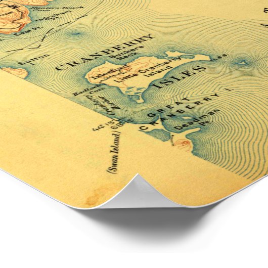 Bar Harbour ME  Map Poster (Hoek)