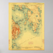 Bar Harbour ME  Map Poster (Voorkant)