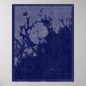 Bar Harbour Mount Desert ME Map Nautical Chart Art Poster (Voorkant)