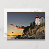 Bar Harbour, schilderachtig foto Maine Briefkaart (Voorkant / Achterkant)
