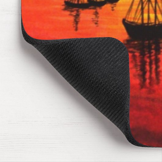 Bar Harbour Sunset Waterverf Muismat (Hoek)