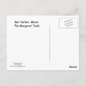 Bar Harbour- The Margaret Todd Briefkaart (Achterkant)