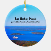 Bar Harbour uit Cadillac Round Ornament (Achterkant)