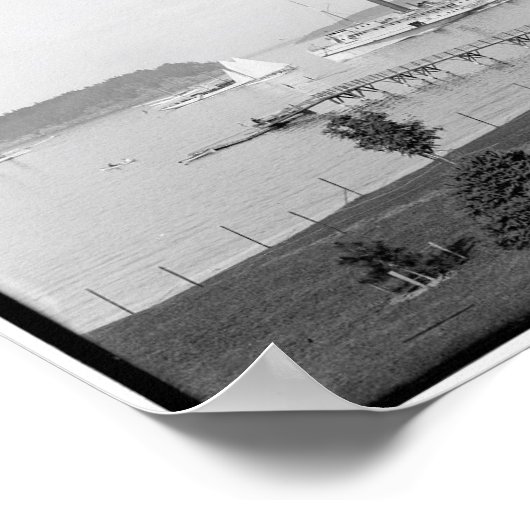 Bar Harbour Uitzicht, Maine,  c1901 Poster (Hoek)