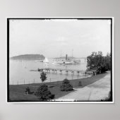 Bar Harbour Uitzicht, Maine,  c1901 Poster (Voorkant)