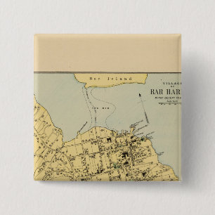 Bar Harbour Vierkante Button 5,1 Cm