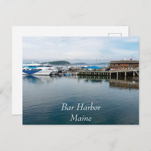Bar Harbour-water Briefkaart (Voorkant / Achterkant)
