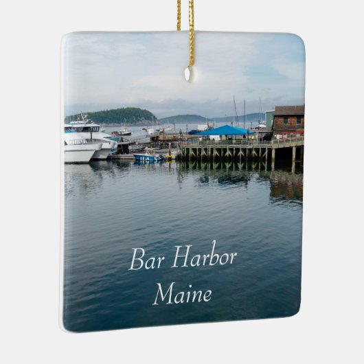 Bar Harbour-water Keramisch Ornament (Rechts)