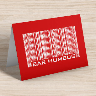 Bar Humbug - Anti-kerstbalie-code Feestdagen Kaart