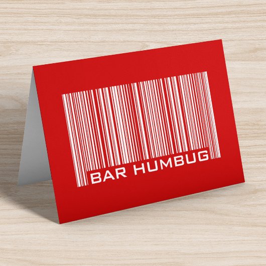 Bar Humbug - Anti-kerstbalie-code Feestdagen Kaart
