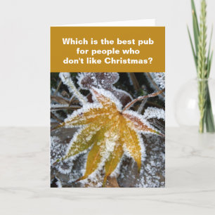 Bar Humbug-kaart Feestdagen Kaart