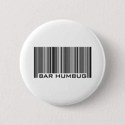 Bar Humbug - kerstcadeautje Ronde Button 5,7 Cm (Voorkant)