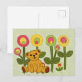 Bär im Blumenbeet Briefkaart (Voorkant / Achterkant)